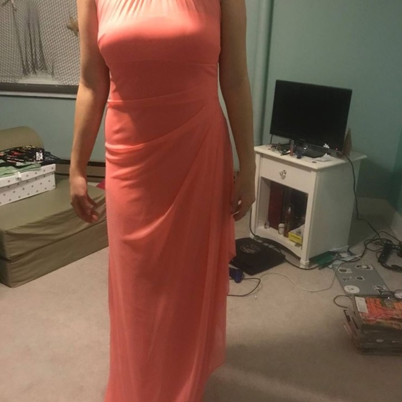 Long Orange Dress - Picture 2 of 4